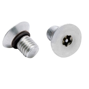 M3X16 6 LOBE FLAT 18-8SS TAMPERPROOF SEAL SCREW 90° BUNA O-R T-10 DRIVE
