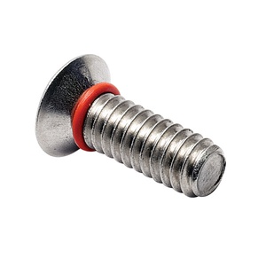 6-32X5/16 18-8SS SELF-SEAL PHILLIPS FLAT HEAD SCREW 100° SILICONE O-R