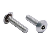 4-40X1/4 6 LOBE BUTTON 18-8SS TAMPERPROOF SEAL SCREW BUNA O-R T-8 DRIVE