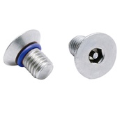 4-40X1/4 SOCKET FLAT 18-8SS TAMPERPROOF SEAL SCREW 82° FLUOROSIL O-R 3/3