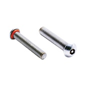 4-40X1/4 SOCKET BUTTON 18-8SS TAMPERPROOF SEAL SCREW SIL O-R 3/32 DRIVE