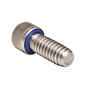 4-40X1/4 18-8SS SELF-SEAL SOCKET CAP SCREW FLUOROSIL O-R