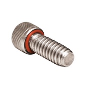 4-40X1/4 18-8SS SELF-SEAL SOCKET CAP SCREW SILICONE O-R